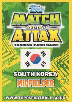 2014 Topps Match Attax World Stars #203 Ki Sung-Yueng Back