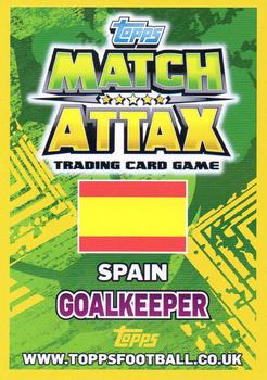 2014 Topps Match Attax World Stars #205 Iker Casillas Back