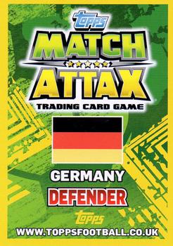 2014 Topps Match Attax World Stars #252 Mats Hummels Back