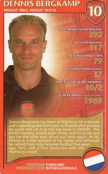 2005-06 Top Trumps Specials Arsenal #NNO Dennis Bergkamp Front