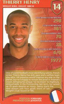 2005-06 Top Trumps Specials Arsenal #NNO Thierry Henry Front