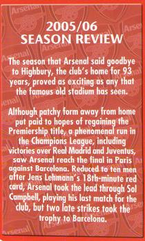 2007 Top Trumps Specials Arsenal #NNO Abou Diaby Back