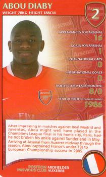 2007 Top Trumps Specials Arsenal #NNO Abou Diaby Front