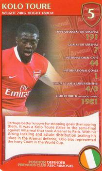 2007 Top Trumps Specials Arsenal #NNO Kolo Toure Front