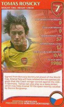 2007 Top Trumps Specials Arsenal #NNO Tomas Rosicky Front