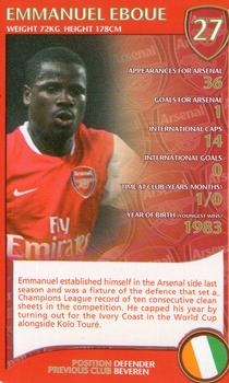 2007 Top Trumps Specials Arsenal #NNO Emmanuel Eboue Front