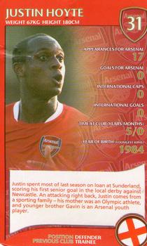 2007 Top Trumps Specials Arsenal #NNO Justin Hoyte Front