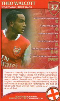 2007 Top Trumps Specials Arsenal #NNO Theo Walcott Front