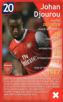 2011 Top Trumps Specials Arsenal #NNO Johan Djourou Front