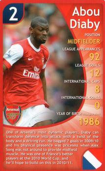 2011 Top Trumps Specials Arsenal #NNO Abou Diaby Front