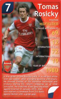 2011 Top Trumps Specials Arsenal #NNO Tomas Rosicky Front