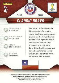 2014 Panini Prizm FIFA World Cup Brazil #41 Claudio Bravo Back