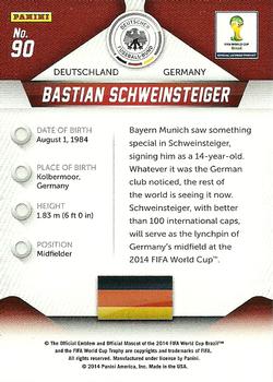 2014 Panini Prizm FIFA World Cup Brazil #90 Bastian Schweinsteiger Back