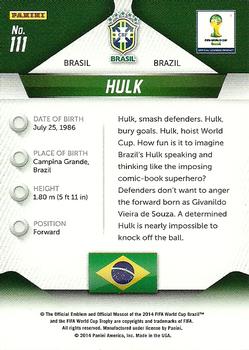 2014 Panini Prizm FIFA World Cup Brazil #111 Hulk Back