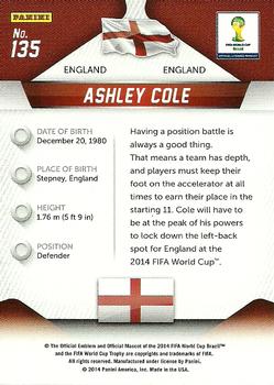 2014 Panini Prizm FIFA World Cup Brazil #135 Ashley Cole Back