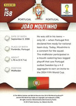 2014 Panini Prizm FIFA World Cup Brazil #158 Joao Moutinho Back