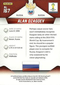 2014 Panini Prizm FIFA World Cup Brazil #167 Alan Dzagoev Back