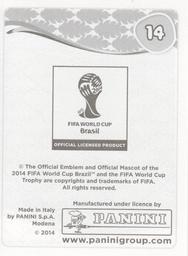 2014 Panini FIFA World Cup Brazil Stickers #14 Arena da Baixada Back