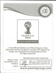 2014 Panini FIFA World Cup Brazil Stickers #41 Paulinho Back