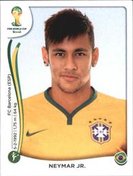 2014 Panini FIFA World Cup Brazil Stickers #48 Neymar Jr. Front