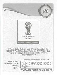2014 Panini FIFA World Cup Brazil Stickers #79 Andres Guardado Back