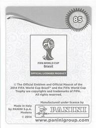 2014 Panini FIFA World Cup Brazil Stickers #85 Javier Hernandez Back
