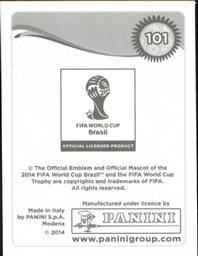 2014 Panini FIFA World Cup Brazil Stickers #101 Jean Makoun Back