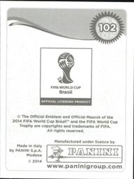 2014 Panini FIFA World Cup Brazil Stickers #102 Landry Nguemo Back