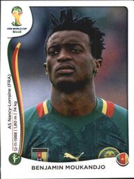 2014 Panini FIFA World Cup Brazil Stickers #105 Benjamin Moukandjo Front