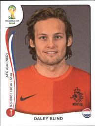 2014 Panini FIFA World Cup Brazil Stickers #134 Daley Blind Front