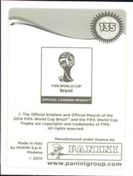 2014 Panini FIFA World Cup Brazil Stickers #135 Jordy Clasie Back