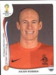 2014 Panini FIFA World Cup Brazil Stickers #140 Arjen Robben Front