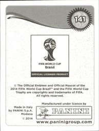 2014 Panini FIFA World Cup Brazil Stickers #141 Memphis Depay Back