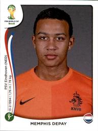 2014 Panini FIFA World Cup Brazil Stickers #141 Memphis Depay Front