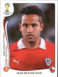 2014 Panini FIFA World Cup Brazil Stickers #160 Jean Beausejour Front
