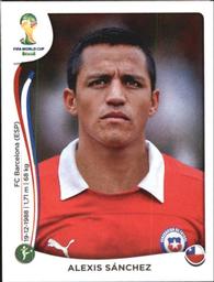 2014 Panini FIFA World Cup Brazil Stickers #164 Alexis Sanchez Front