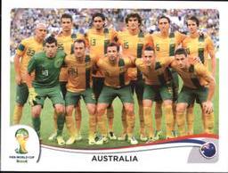 2014 Panini FIFA World Cup Brazil Stickers #166 Australia Team Front