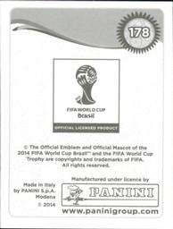 2014 Panini FIFA World Cup Brazil Stickers #178 Tim Cahill Back