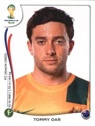 2014 Panini FIFA World Cup Brazil Stickers #180 Tommy Oar Front