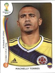 2014 Panini FIFA World Cup Brazil Stickers #197 Macnelly Torres Front