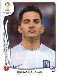 2014 Panini FIFA World Cup Brazil Stickers #211 Kostas Manolas Front