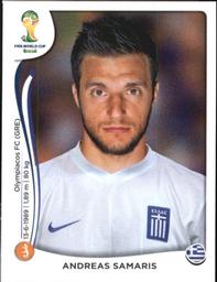 2014 Panini FIFA World Cup Brazil Stickers #212 Andreas Samaris Front