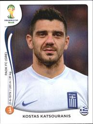 2014 Panini FIFA World Cup Brazil Stickers #214 Kostas Katsouranis Front
