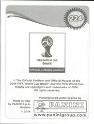 2014 Panini FIFA World Cup Brazil Stickers #224 Boubacar Barry Back