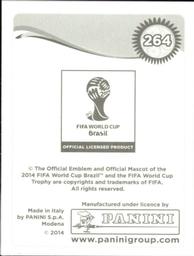 2014 Panini FIFA World Cup Brazil Stickers #264 Diego Godin Back