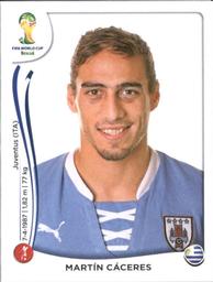 2014 Panini FIFA World Cup Brazil Stickers #266 Martin Caceres Front