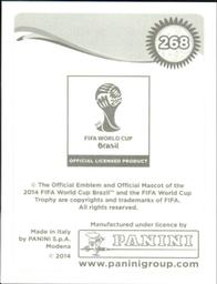 2014 Panini FIFA World Cup Brazil Stickers #268 Walter Gargano Back