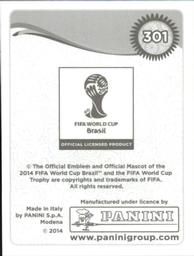 2014 Panini FIFA World Cup Brazil Stickers #301 Ashley Cole Back
