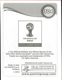 2014 Panini FIFA World Cup Brazil Stickers #304 Phil Jagielka Back