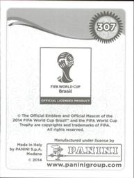 2014 Panini FIFA World Cup Brazil Stickers #307 Steven Gerrard Back